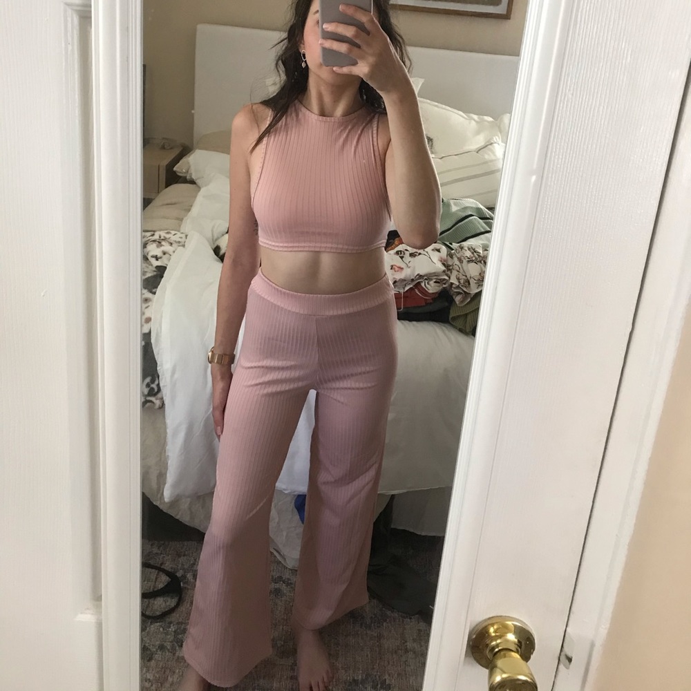 ribbed matching set